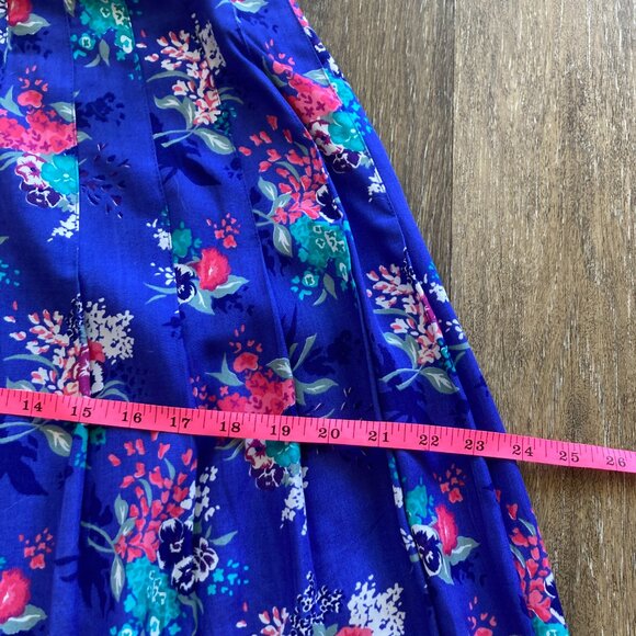 Vintage Point of View Collection Size 10 Pleated Midi Skirt - Picture 8 of 9